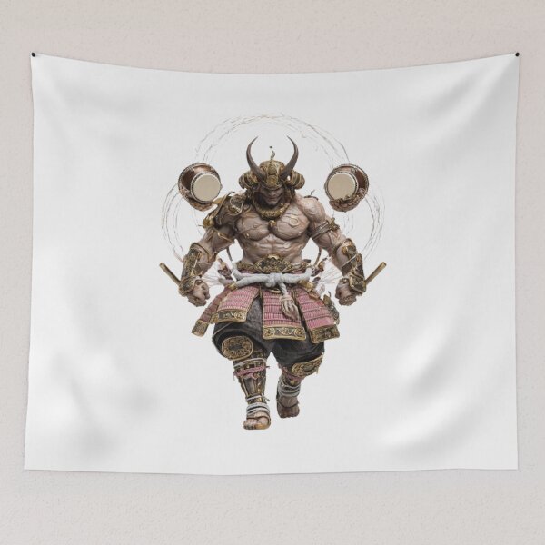 Item preview, Raijin – The Divine Thunder Warrior designed and sold by AlexLineArt.