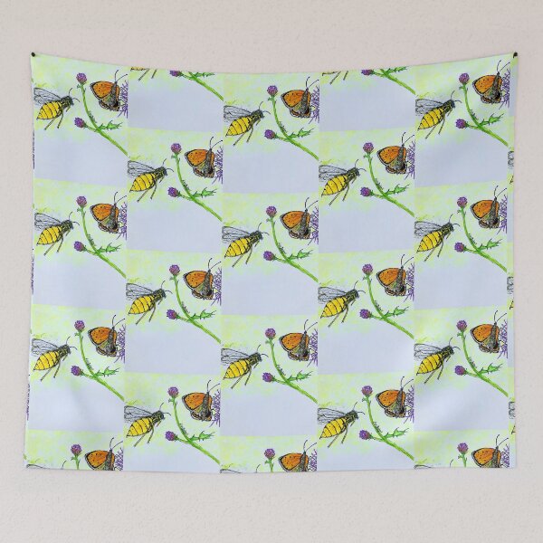 Item preview, Butterfly Wasp Attack designed and sold by Thoughtfulbugs.