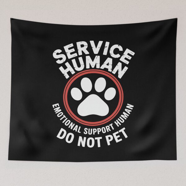 Item preview, Service Human – Emotional Support Human Funny Dog Quote designed and sold by Gogetgiggles.