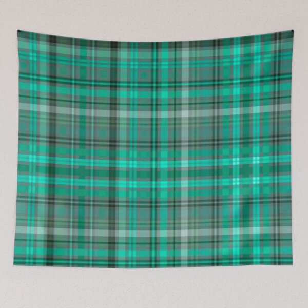Item preview, Teal and Black Modern Plaid Tartan Pattern - 2 designed and sold by Quill-Design.