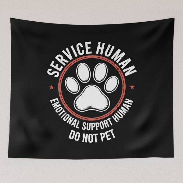 Item preview, Service Human – Emotional Support Human Funny Dog Quote designed and sold by Gogetgiggles.