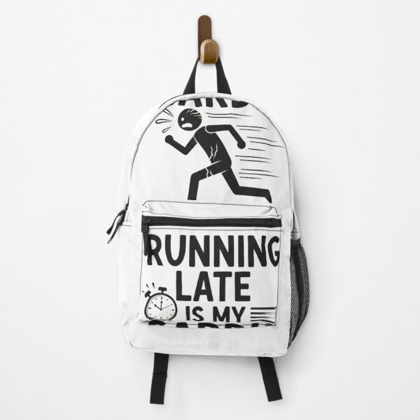 Item preview, Running Late Is My Cardio – Funny Minimalist Fitness Design designed and sold by infliex.