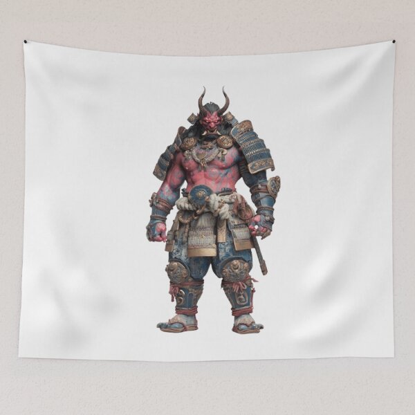Item preview, Oni – The Demon Samurai of Japanese Mythology designed and sold by AlexLineArt.