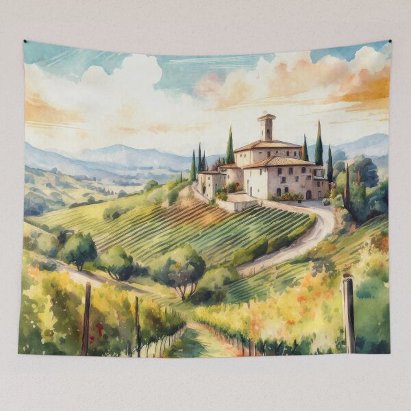 Item preview, Viñedo de acuarela en la Toscana designed and sold by MystAvalon.