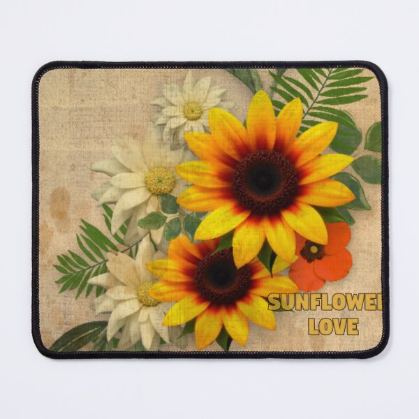 Item preview, Sunflower Retro Vibe - Sunflower Love designed and sold by Folk and Flux.
