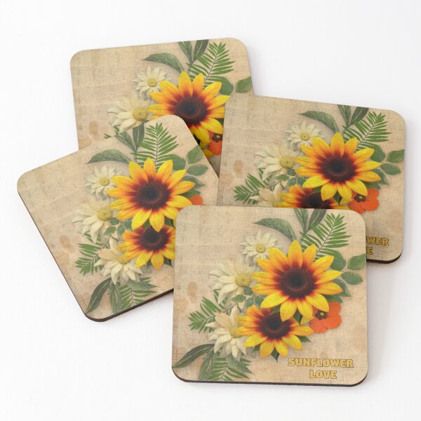 Item preview, Sunflower Retro Vibe  - Sunflower Love designed and sold by Folk and Flux.