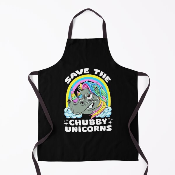 Item preview, Save The Chubby Unicorns - Funny Rhino Conservation Cartoon designed and sold by Dmetalx Art Apparel.