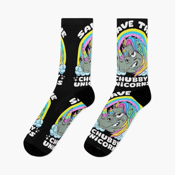 Item preview, Save The Chubby Unicorns - Funny Rhino Conservation Cartoon designed and sold by Dmetalx Art Apparel.