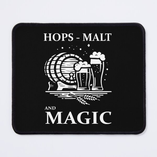 Item preview, Beer Design – Hops, Malt and Magic designed and sold by RetroMaritalArt.