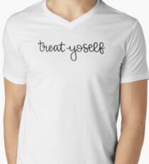 treat yoself Men's V-Neck T-Shirt