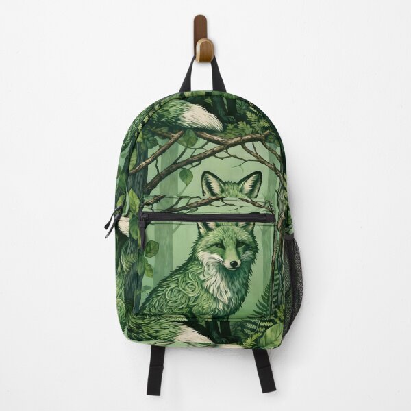 Item preview, ELEGANT PATTERN OF A FOX IN THE GREEN FOREST designed and sold by infinitearte.