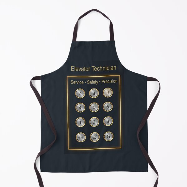 Item preview, Elevator Technician – Service • Safety • Precision (Metallic Control Panel Design) designed and sold by glitchman2.