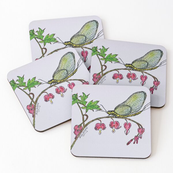 Item preview, Mayfly Bleeding Hearts designed and sold by Thoughtfulbugs.