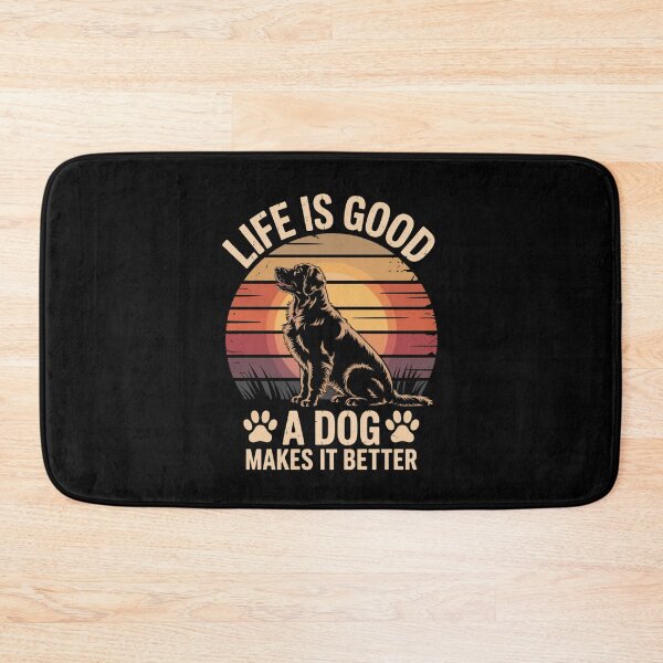 Item preview, Life Is Good A Dog Makes It Better – Inspirational Dog Lover Quote designed and sold by Gogetgiggles.