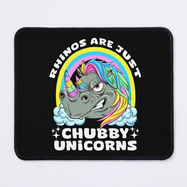 Item preview, Rhinos Are Just Chubby Unicorns - Funny Rainbow Rhino Cartoon designed and sold by Dmetalx Art Apparel.