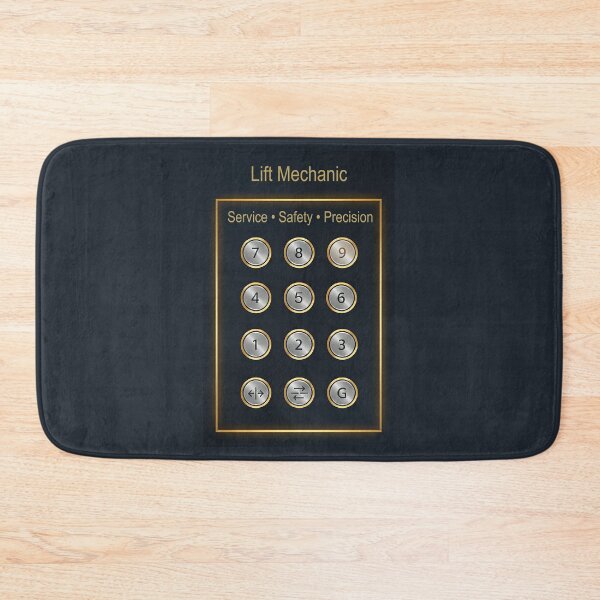 Item preview, Lift Mechanic – Service • Safety • Precision (Gold & Steel Control Panel Design) designed and sold by glitchman2.
