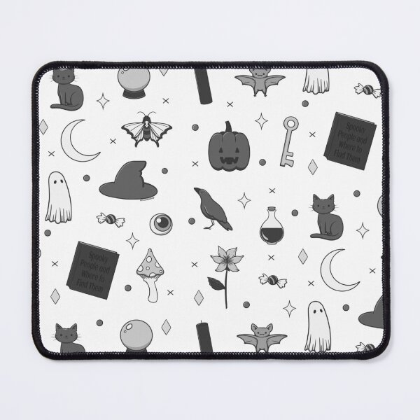 Item preview, Black and White Spooky Cute Pattern designed and sold by AtheistBishop.
