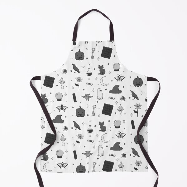 Item preview, Black and White Spooky Cute Pattern designed and sold by AtheistBishop.