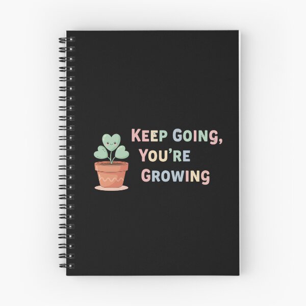 Item preview,  Keep Going You’re Growing – Cute Plant Motivational Design designed and sold by MofazStyle.