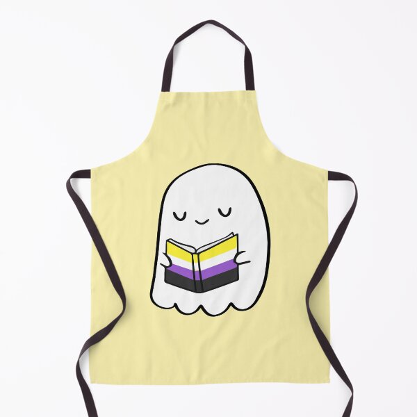 Item preview, Non-Binary Bookworm Ghost – Cute Halloween Design designed and sold by Cannaxes Studio.
