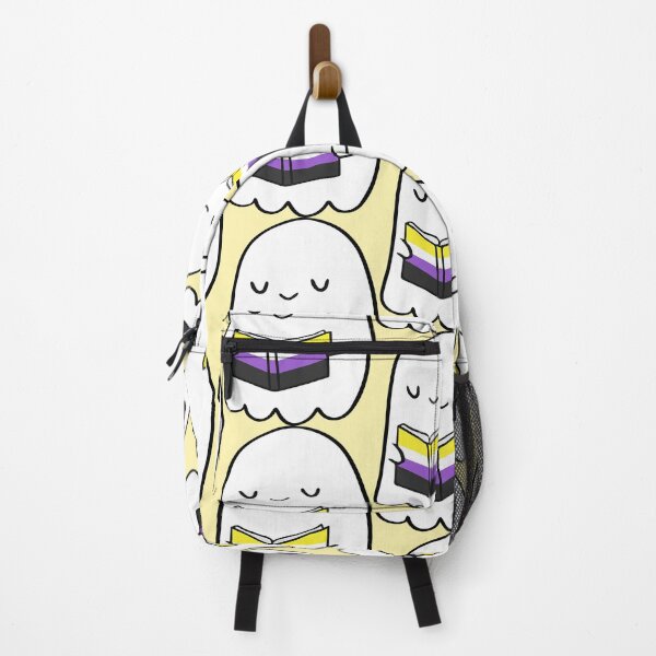 Item preview, Non-Binary Bookworm Ghost – Cute Halloween Design designed and sold by Cannaxes Studio.