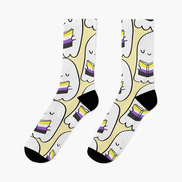 Item preview, Non-Binary Bookworm Ghost – Cute Halloween Design designed and sold by Cannaxes Studio.