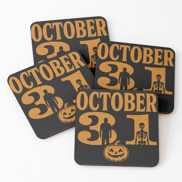 Item preview, October 31 – Vintage Halloween Typography designed and sold by HugMade by KhunK.