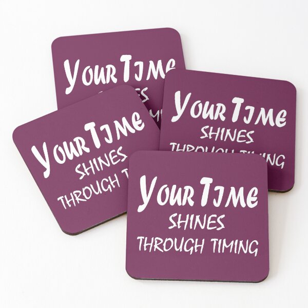 Item preview, Your Time Shines Through Timing – Motivational Patience & Purpose Quote Design designed and sold by ArtNestVerse.