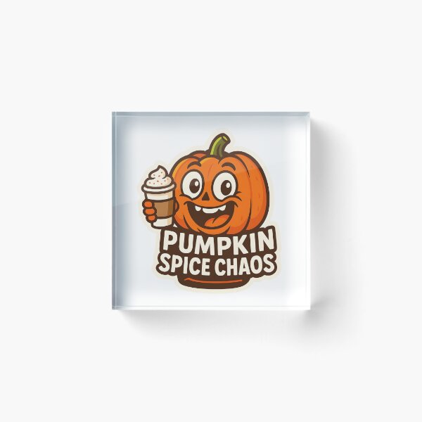 Item preview, Pumpkin Spice Chaos — Cute Coffee Pumpkin designed and sold by Cheerioza.