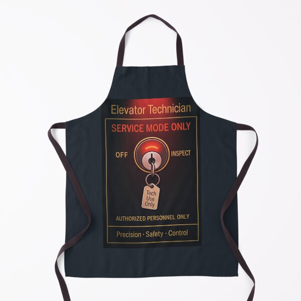 Item preview, Elevator Technician – Service Mode Only (Red Glow Edition • Tech Use Only • Precision • Safety • Control) designed and sold by glitchman2.