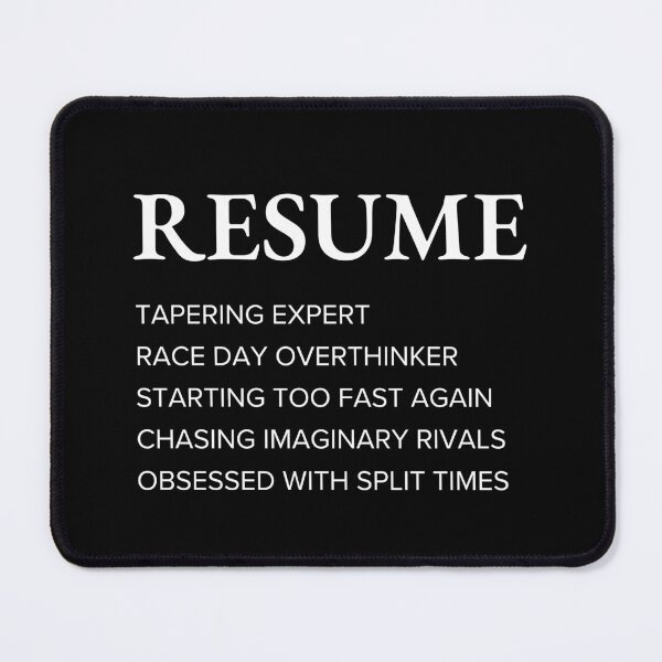 Item preview, Funny Runner Resume Style Sarcastic Running designed and sold by StrideSuccess.
