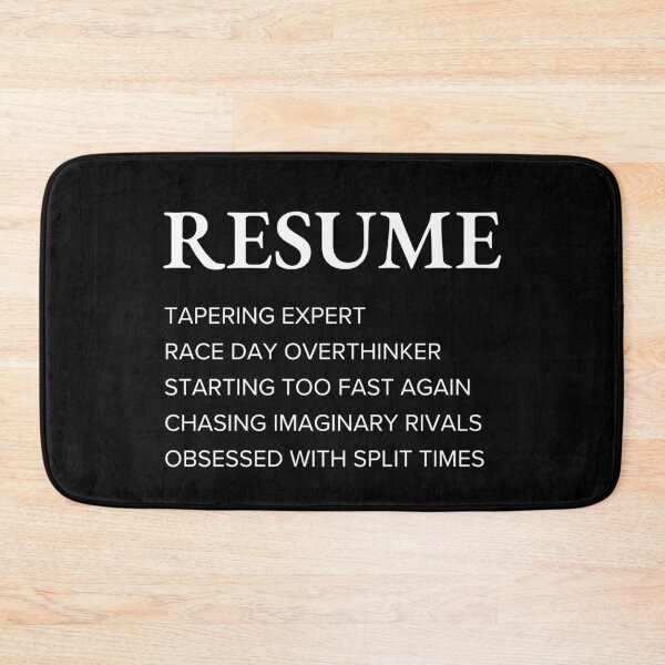 Item preview, Funny Runner Resume Style Sarcastic Running designed and sold by StrideSuccess.