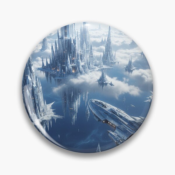 Item preview, Majestic Crystal Spires Sky City designed and sold by zzz888.