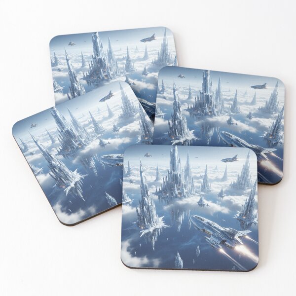 Item preview, Majestic Crystal Spires Sky City designed and sold by zzz888.