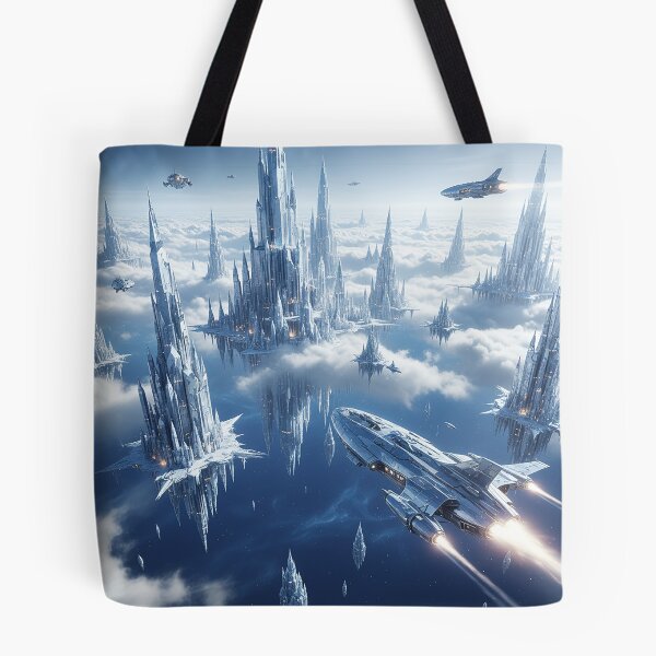 Item preview, Majestic Crystal Spires Sky City designed and sold by zzz888.