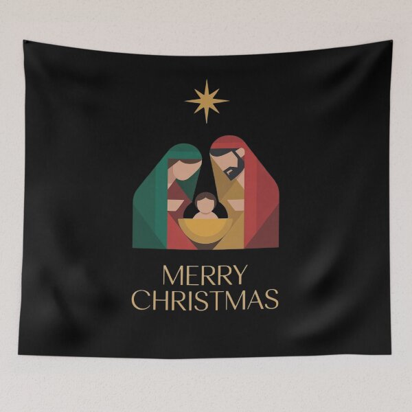 Item preview, Minimalist Geometric Nativity Scene Modern Christmas designed and sold by WikaKowalczyk.