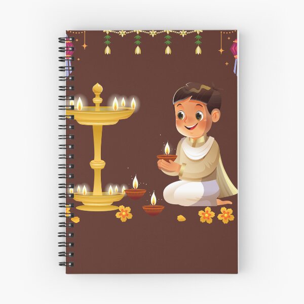 Item preview, Cute Boy Lighting Diyas – Happy Diwali Festival Sticker | Diya Lamp & Light Decoration Art designed and sold by NewIndianProducts.