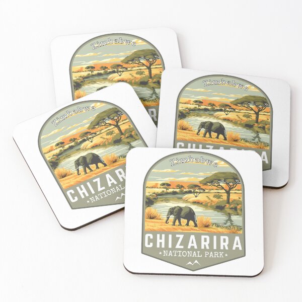 Item preview, Chizarira National Park, Zimbabwe Retro Travel Art Emblem designed and sold by MaateoDesign.