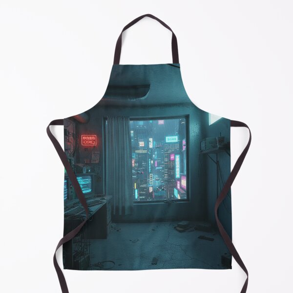 Item preview, Cyberpunk Hacker's Neon City View designed and sold by zzz888.