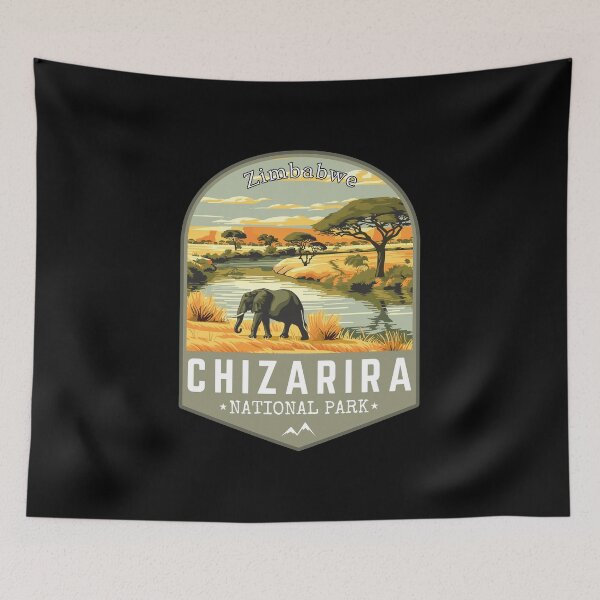 Item preview, Chizarira National Park, Zimbabwe Retro Travel Art Emblem designed and sold by MaateoDesign.