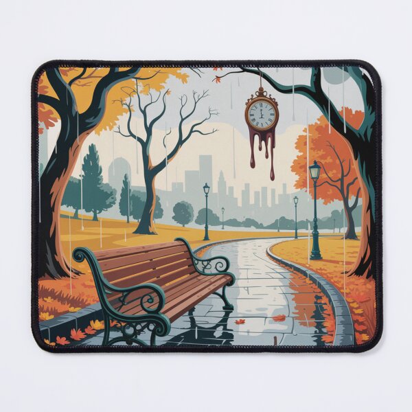 Item preview, Autumn day,style Salvador Dali oil paint. designed and sold by elegantpaterns.