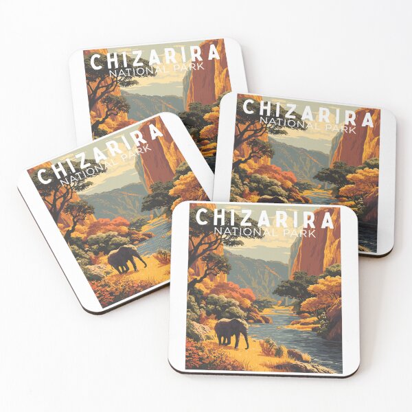 Item preview, Chizarira National Park in Zimbabwe, Vintage Art Travel Landscape designed and sold by MaateoDesign.