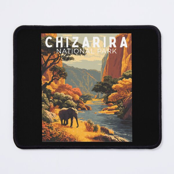Item preview, Chizarira National Park in Zimbabwe, Vintage Art Travel Landscape designed and sold by MaateoDesign.