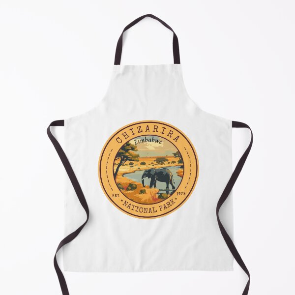 Item preview, Chizarira National Park, Zimbabwe Vintage Travel Art Circle Emblem designed and sold by MaateoDesign.