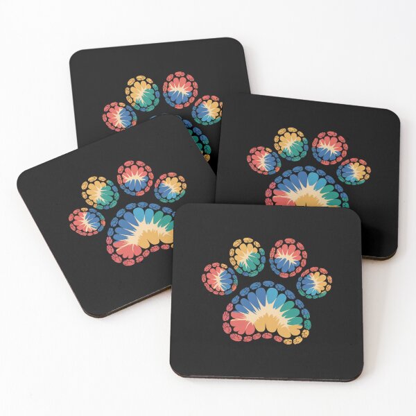Item preview, Tie Dye Paw Print | Colorful Rainbow Pet Lover Design designed and sold by Gogetgiggles.