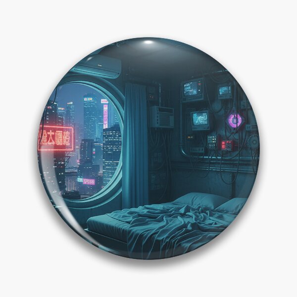 Item preview, Cyberpunk Sanctuary: Neon City View designed and sold by zzz888.