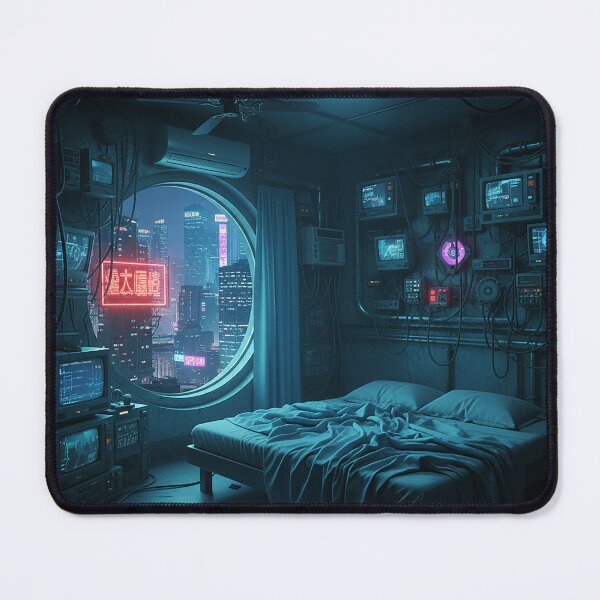 Item preview, Cyberpunk Sanctuary: Neon City View designed and sold by zzz888.