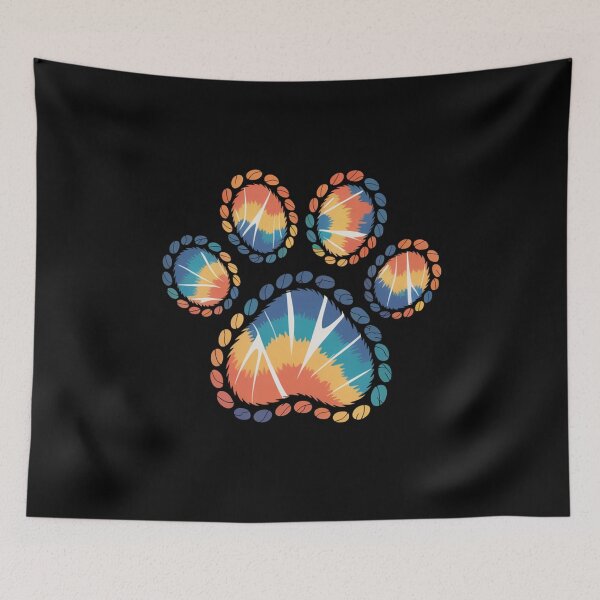 Item preview, Tie Dye Paw Print | Colorful Rainbow Pet Lover Design designed and sold by Gogetgiggles.