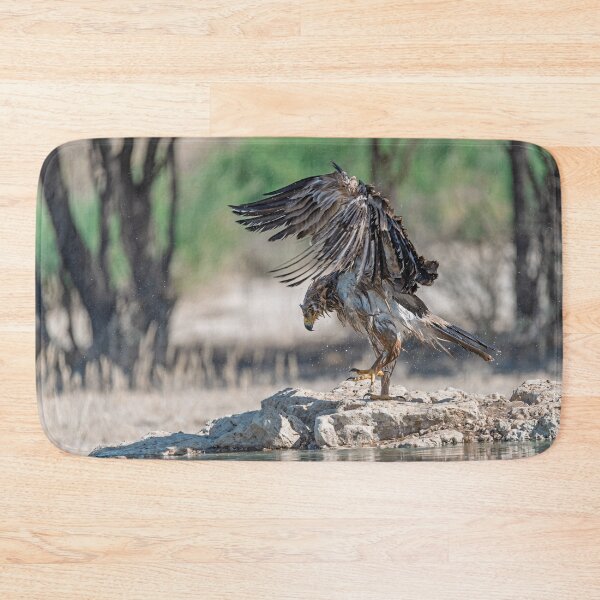 Item preview, Tawny Eagle Rising — Etosha Waterhole designed and sold by DavideAntoniani.