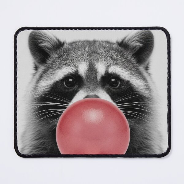 Item preview, Raccoon Animal Blowing a Bubble Gum designed and sold by A Mediterranean Crab.